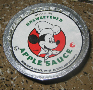 My last container of Disney applesauce