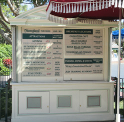 Kiosk at Disneyland