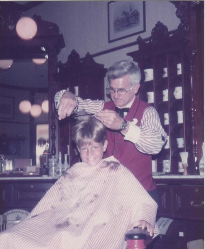 Haircut at the Harmony Barber Shop 1984