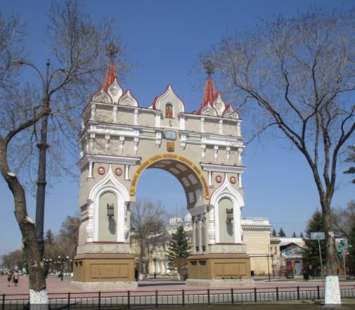 Triumphal Arch in Blagoveshchensk